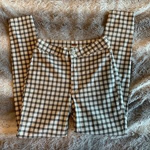 Free People Checkered Pants